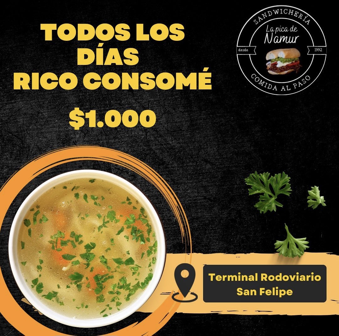 Todos los días rico Consomé por mil pesos